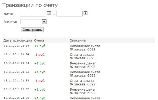 Пополнение счета, денежные переводы и обмен