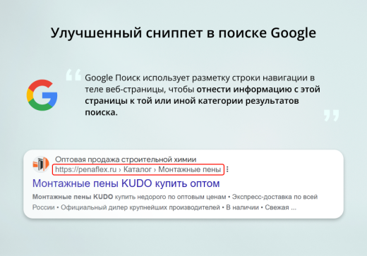 INRAISE: Микроразметка Schema.org 4 в 1. Организация, хлебные крошки, статьи, поиск