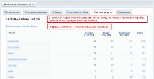Метрика, поисковые фразы