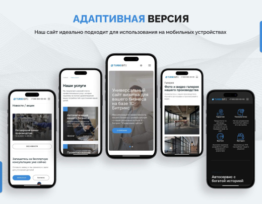 "Турбосайт - Универсальный сайт - визитка"