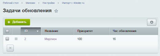 Интеграция с 4dealer.ru, загрузка описаний и характеристик товаров