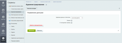 Аналитика кликов сайта