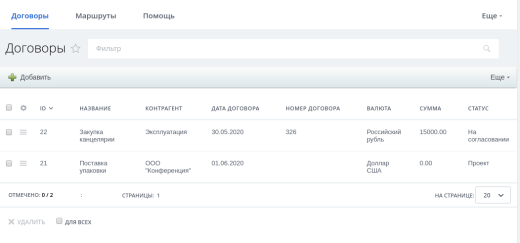 Дексика: Согласование документов