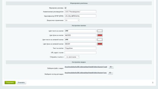 BX365: Видеовиджет для сайта