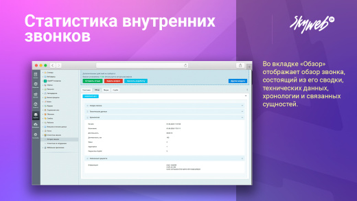 Статистика внутренних звонков