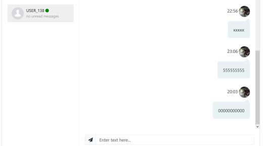 Простой текстовый веб мессенджер