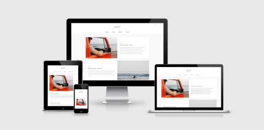 Простой адаптивный блог