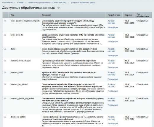 Тюнинг стандартного обмена с 1С или с МойСклад